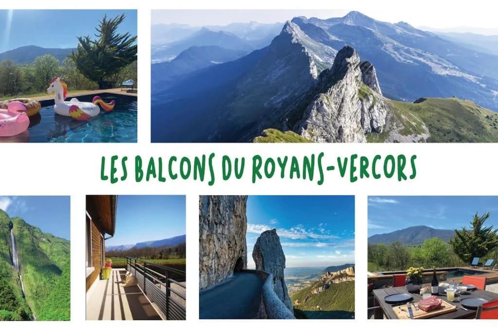 Balcons Du Royans.Logement Entier Piscine Сен-Жан-ан-Руаян Екстер'єр фото